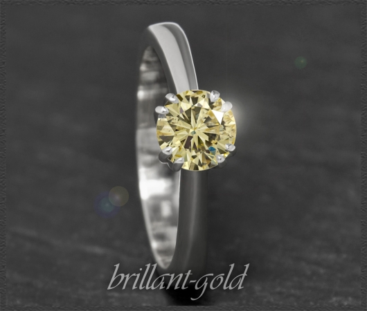 585 Gold Brillant Ring 1,0ct; Si2; Verlobungsring